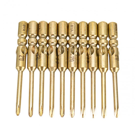 10Pcs 40mm Magnetic Screwdriver Bits Hex Cross Head PH0 PH1 PH2 Bit For Electric Screwdriver 10Pcs 40mm Magnetic Screwdriver Bits Hex Cross Head PH0 PH1 PH2 Bit For Electric Screwdriver