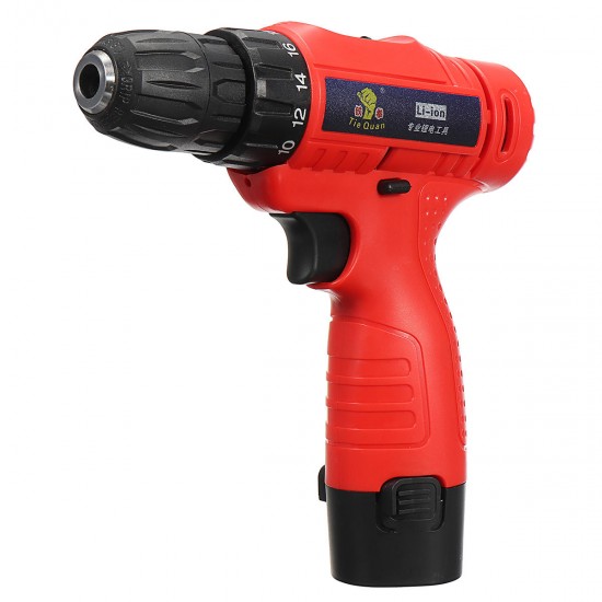 110V-240V Cordless Electric Screwdriver 1 Battery 1 Charger Drilling Punching Power Tools