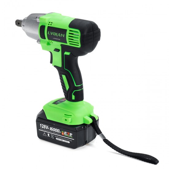 128VF Cordless Impact Drill Driver Li-Ion Battery Electric Screwdriver LED Light Electric Wrench