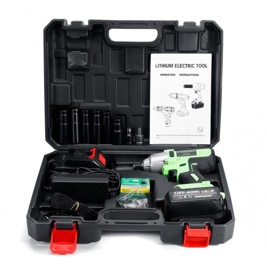 128VF Cordless Impact Drill Driver Li-Ion Battery Electric Screwdriver LED Light Electric Wrench 128VF Cordless Impact Drill Driver Li-Ion Battery Electric Screwdriver LED Light Electric Wrench