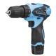 12V Cordless Power Drill 2 Speed Electric Screwdriver Repair Tools Kit W/ 2 Pcs Li-ion Battery 12V Cordless Power Drill 2 Speed Electric Screwdriver Repair Tools Kit W/ 2 Pcs Li-ion Battery