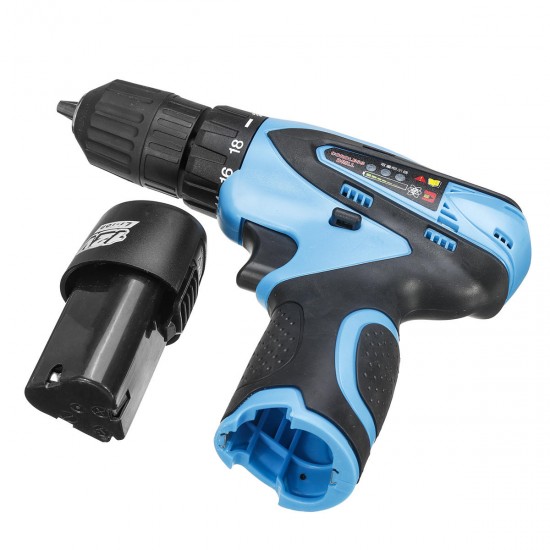 12V Cordless Power Drill 2 Speed Electric Screwdriver Repair Tools Kit W/ 2 Pcs Li-ion Battery 12V Cordless Power Drill 2 Speed Electric Screwdriver Repair Tools Kit W/ 2 Pcs Li-ion Battery