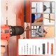 12V Electric Cordless Drill Digital Display Single/Double Speed 18+1 Torque Lithium Drill Multifunction Household Screwdriver W/ Accessories 12V Electric Cordless Drill Digital Display Single/Double Speed 18+1 Torque Lithium Drill Multifunction Household Screwdriver W/ Accessories