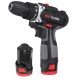 12V Rechargeable Electric Drill Household Impact Drill Electric Screwdriver Cordless Li-ion Drill Driver With LED light