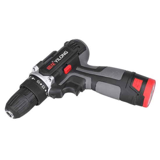 12V Rechargeable Electric Drill Household Impact Drill Electric Screwdriver Cordless Li-ion Drill Driver With LED light