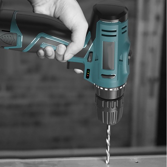 16.8V 3/8'' Impact Drill 1350rpm 2 Speeds LED Cordless Drill Driver Kit w/ Li-Ion Battery & Charger 16.8V 3/8'' Impact Drill 1350rpm 2 Speeds LED Cordless Drill Driver Kit w/ Li-Ion Battery & Charger