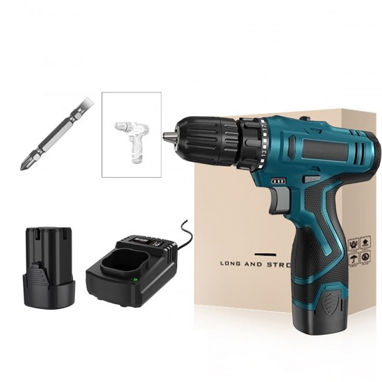 16.8V 3/8'' Impact Drill 1350rpm 2 Speeds LED Cordless Drill Driver Kit w/ Li-Ion Battery & Charger 16.8V 3/8'' Impact Drill 1350rpm 2 Speeds LED Cordless Drill Driver Kit w/ Li-Ion Battery & Charger