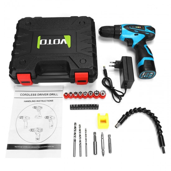 16.8V Li-ion Battery Cordless Driver Drill Electric Screwdriver Driver Set Two-speed