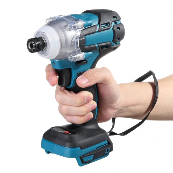 18V 520N.m Cordless Brushless Impact Drill Driver Electric Screwdriver Drill Stepless Speed Change Switch Adapted To 18V Makita battery
