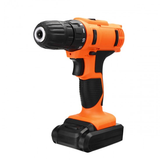 18V Electric Screwdriver Cordless Hammer Impact Power Drill Driver Rechargeable with 13Pcs Drill Bit