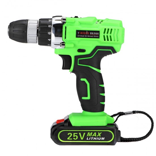 25V Li-ion Electric Screwdriver Dual Speed Power Screw Driver Tool For DIY Building Engineering