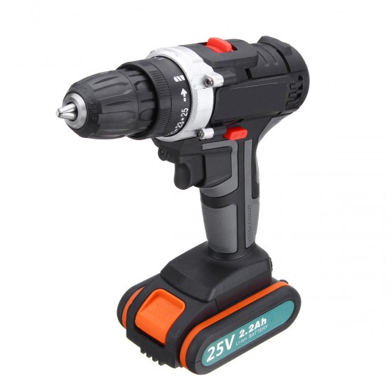 25V Multifunctional Electric Drill High-Power Household Electric Screwdriver 2.2Ah Lithium Battery Power Drills