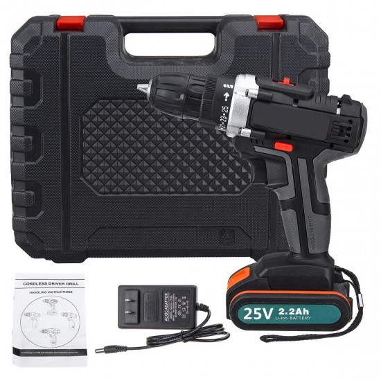 25V Multifunctional Electric Drill High-Power Household Electric Screwdriver 2.2Ah Lithium Battery Power Drills 25V Multifunctional Electric Drill High-Power Household Electric Screwdriver 2.2Ah Lithium Battery Power Drills