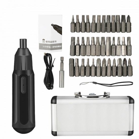 3.6V 800mAh Electric Screwdriver Set USB Rechargeable Screw Driver Smartphone Watch Laptop Repair Tools 3.6V 800mAh Electric Screwdriver Set USB Rechargeable Screw Driver Smartphone Watch Laptop Repair Tools