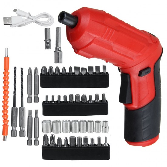 45 in1 Electric Screwdriver Drill Kit USB Rechargeable Wireless Kit Power Tool 45 in1 Electric Screwdriver Drill Kit USB Rechargeable Wireless Kit Power Tool