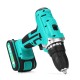 68FV Household Lithium Electric Screwdriver 2 Speed Impact Power Drills Rechargeable Drill Driver W/ 1 Li-ion Batteries