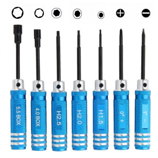7 Pcs Steel Hex Socket Nut Key Screwdriver Wrench Tool Set 7 Pcs Steel Hex Socket Nut Key Screwdriver Wrench Tool Set
