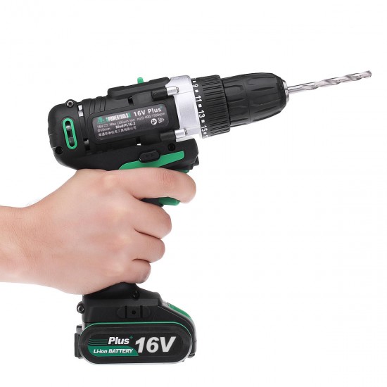 AC 100-240V Lithium Cordless Electric Screwdriver Screw Drill Driver Tool 1.5Ah 1 Charger 1 Battery