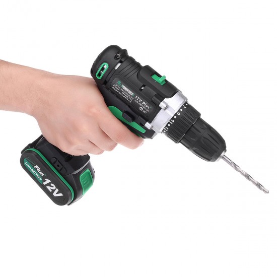 AC100-240V Electric Screwdriver Cordless Power Drill Tools Dual Speed/ Impact With Accessories