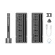ALD 46 In 1 Portable Electric Screwdriver Li-Ion Battery Rechargable One-button Precise Screwdriver with 3 LED Lamps & Storage Box ALD 46 In 1 Portable Electric Screwdriver Li-Ion Battery Rechargable One-button Precise Screwdriver with 3 LED Lamps & Storage Box