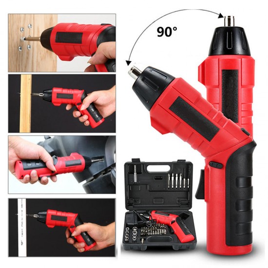 45 IN 1 Cordless Electric Screwdriver Tool Drill Rechargeable Driver Set