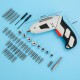 4.8V Multi-Function Electric Screwdriver Portable Charging W/ 44pcs Screws Power Tool Set