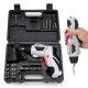 4.8V Multi-Function Electric Screwdriver Portable Charging W/ 44pcs Screws Power Tool Set 4.8V Multi-Function Electric Screwdriver Portable Charging W/ 44pcs Screws Power Tool Set