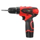 DC 12V Power Drills Two Speed Electric Screwdriver 2 Batteries 1 Charger Screw Driver Tools Kit