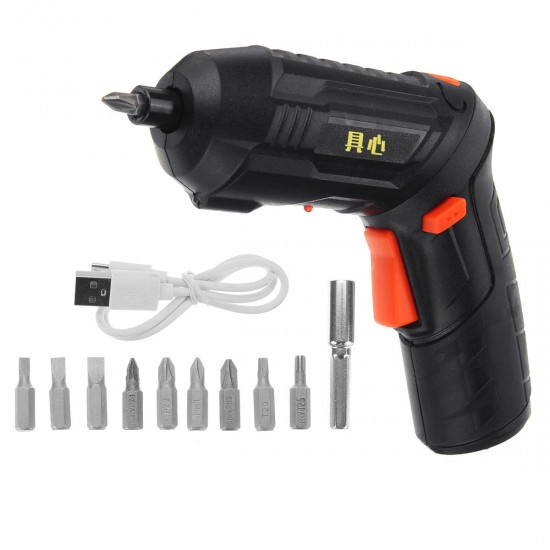 DC3.6V 1300mAh Mini Electric Screwdriver Drill Lithium Cordless Power Screw Driver Tool With Drill Bits