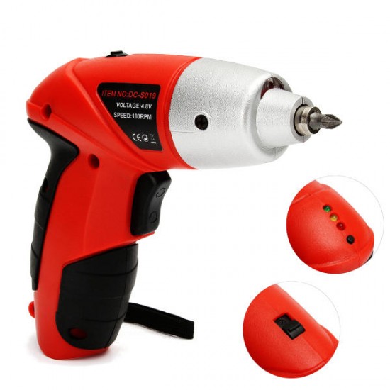 4.8V LED Electric Screwdriver Cordless Power Drill Set Electric Drill Driver Tool US Plug 4.8V LED Electric Screwdriver Cordless Power Drill Set Electric Drill Driver Tool US Plug