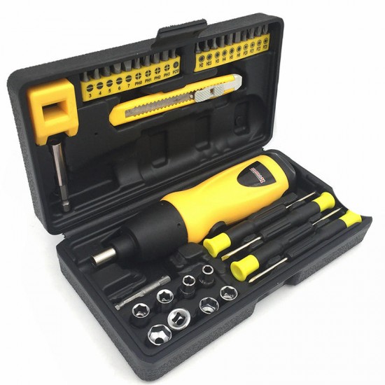 Dry Battery Electric Screwdriver Combination Set Mini Cordless Drill Household Repair Tool