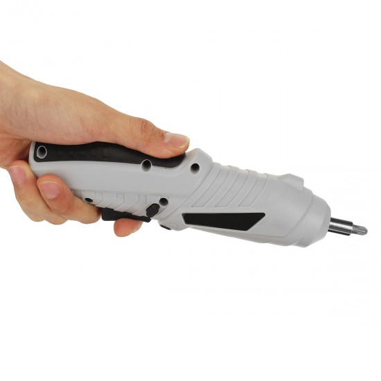 Wireless Electric Screwdriver USB Rechargeable Rotating Multi-grip Mode Electric Drill Tool with LED Light