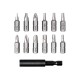 Cordless Rechargeable Screwdriver 3.6V 2000mAh Li-ion 5N.m Electric Screwdriver With 12Pcs S2 Screw Bits for Home DIY