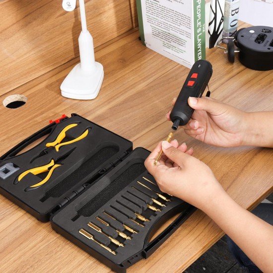 18 In 1 Electric Screwdriver Micro Li-ion Battery USB Screw Driver for Multi-used Daily DIY Tool 18 In 1 Electric Screwdriver Micro Li-ion Battery USB Screw Driver for Multi-used Daily DIY Tool