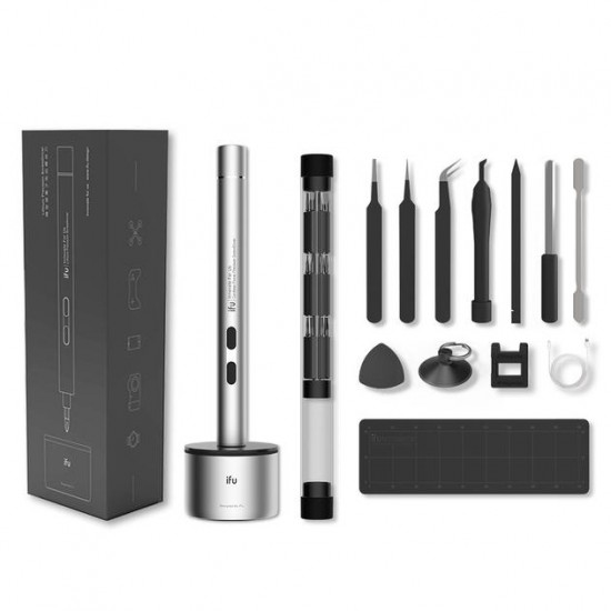MR1 Li-ion Battery Precision Screwdriver Magnetic Cordless Electric Screwdriver Mini Manual Screw Driver Bit Set MR1 Li-ion Battery Precision Screwdriver Magnetic Cordless Electric Screwdriver Mini Manual Screw Driver Bit Set