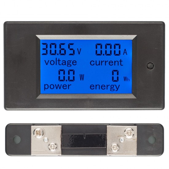 50A DC Digital Multi-function Voltage Current Power Electric Energy Meter Battery Tester With 50A Sh