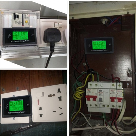 AT3010 AC50~320V 100A 3KKW Phone App AC Meters Digital Voltage Meters indicator Power Energy Meter Voltmeter Ammeter Current Amps Volt Wattmeter Tester
