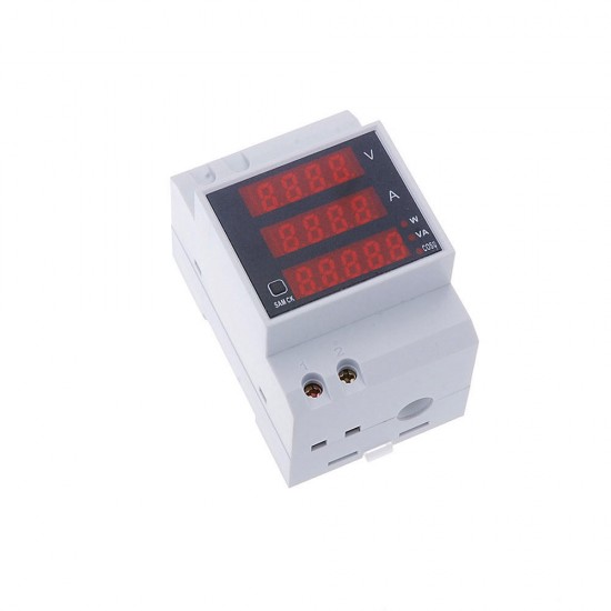 D52-2048 Digital Energy Meter LED Active Power Factor Multi-Functional Power Meter Voltmeter Current Meter AC80-300V,0-100A