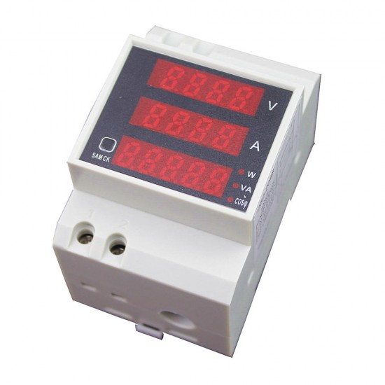 D52-2048 Digital Energy Meter LED Active Power Factor Multi-Functional Power Meter Voltmeter Current Meter AC80-300V 0-100A