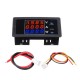 DC0-100V 10A DC Voltmeter and Ammeter Digital Dual Display 4-digit High Precision Power Meter Red-Red-Blue