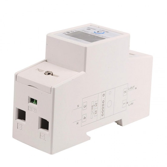 DDS015 Backlights Single Phase Energy Meter 5-80A 230V 50Hz Wattmeter Power Consumption Watt Electronic Energy Meter With Reset Function DDS015 Backlights Single Phase Energy Meter 5-80A 230V 50Hz Wattmeter Power Consumption Watt Electronic Energy Meter With Reset Function