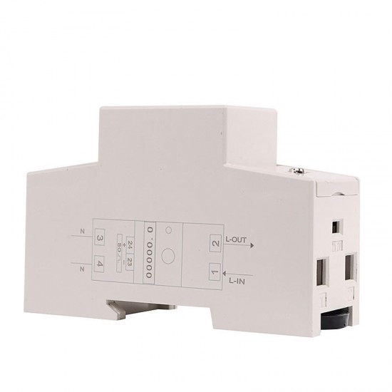 DDS015 Backlights Single Phase Energy Meter 5-80A 230V 50Hz Wattmeter Power Consumption Watt Electronic Energy Meter With Reset Function DDS015 Backlights Single Phase Energy Meter 5-80A 230V 50Hz Wattmeter Power Consumption Watt Electronic Energy Meter With Reset Function