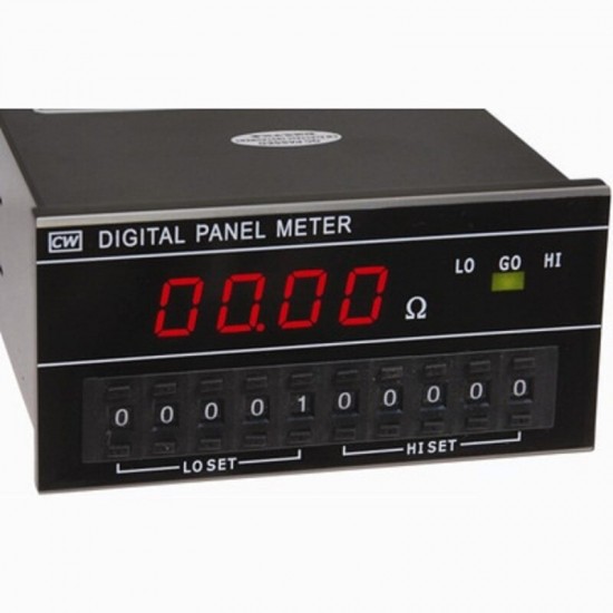 DSM-B 20KΩ/1000Ω 4 1/2 Set Alarm Impedance Resistance Meter Digital Ohmmeter Panel Meter