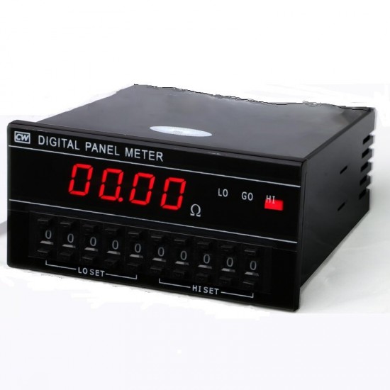 DSM-B 20KΩ/1000Ω 4 1/2 Set Alarm Impedance Resistance Meter Digital Ohmmeter Panel Meter