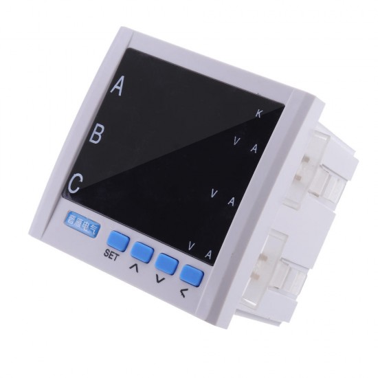 JY194E 3P Three-phase Multifunction Energy Meter Current Voltage 480V 55Hz LCD Display Energy Meter JY194E 3P Three-phase Multifunction Energy Meter Current Voltage 480V 55Hz LCD Display Energy Meter