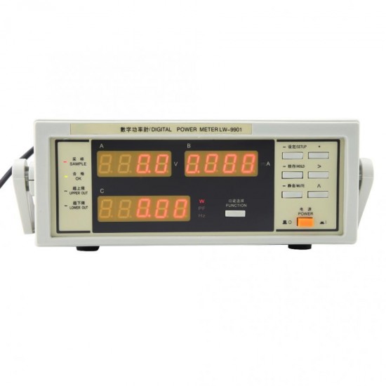 LW-9901 Watt Meter Digital Power Meter with BNC Connect Cable AC100-240V 300V 20A Frequency Meter
