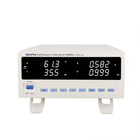 PM9805 Bench TRMS AC Voltage Current Power Factor & Power Meter Analyzer Alarm Function RS232 Communication PM9805 Bench TRMS AC Voltage Current Power Factor & Power Meter Analyzer Alarm Function RS232 Communication