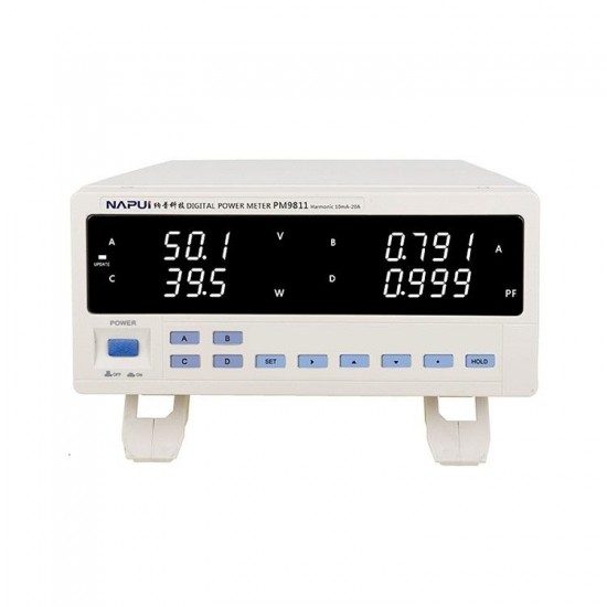 PM9811 Bench TRMS AC Voltage Current Power Meter Harmonic Analyzer Tester Harmonic Basis (RS232 and Software)