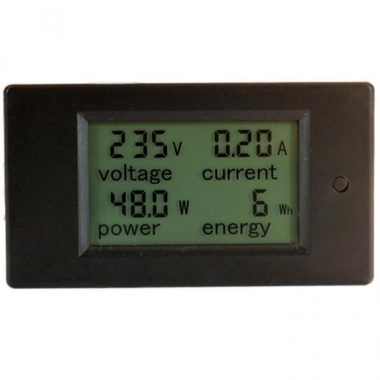 021 4 in 1 LCD Voltage Current Active Power Energy Meter Blue Backlight Panel Voltmeter Ammeter KWH Meter 0-20A 80-260V 50/60HZ