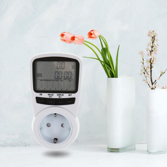 TS-1500 Professional Digital LCD Electric Power Energy Meter Voltage Wattage Current Monitor EU/US/UK Plug TS-1500 Professional Digital LCD Electric Power Energy Meter Voltage Wattage Current Monitor EU/US/UK Plug